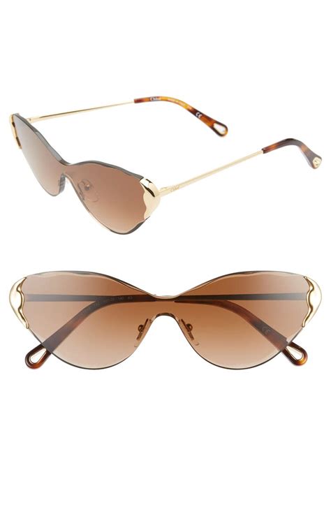 chloe eyeglasses gold|chloe 60mm cat eye sunglasses.